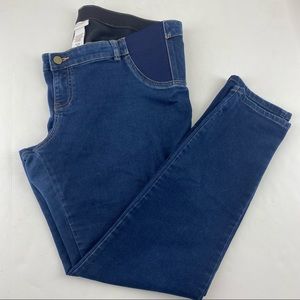 Liz Lange Maternity Skinny Jeans Dark Wash XL